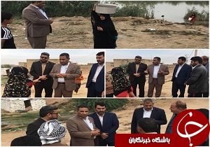 بازدید مسئولان حمیدیه از روستای چمیم