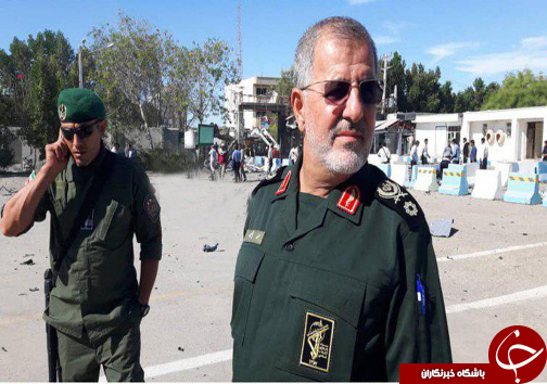 حادثه تروریستی در شهرستان چابهار/حضور سردار پاکپور در محل حادثه تروریستی چابهار&nbsp;+ فیلم و تصاویر/سامی شهدا