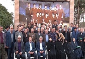 رونمایی از المان شهدای تیم فوتبال آزادی سمنان