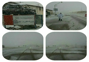 تردد در محور شاهیندژ-تکاب محدوده گردنه مایین بلاغ فقط با زنجیرچرخ امکانپذیر است