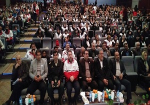 تجلیل از خیران، جوانان و امدادگران هلال احمر استان قزوین