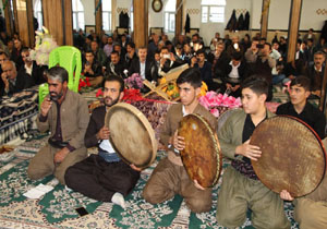 طنین صدای یا رسول الله در مسجد خلفای راشدین مهاباد