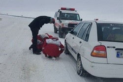 امداد رسانی به بیش ازیک هزار هموطن گرفتار در برف همدان