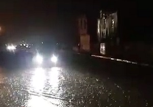 خیابان آبگرفتگی در "کنگاور" + فیلم