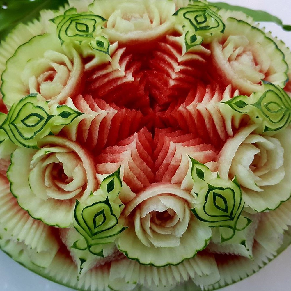 تزیین هندوانه شب یلدا 1397 / جدیدترین مدل های هندوانه مخصوص شب یلدا