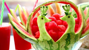تزیین هندوانه شب یلدا 1397 / جدیدترین مدل های هندوانه مخصوص شب یلدا