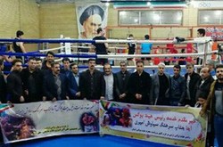 حضور ورزشکاران کرمانشاهی در مسابقات بوکس کشوری آجا
