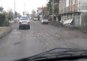 نگاهی به خیابان‌های پر از دست‌انداز در املش + فیلم