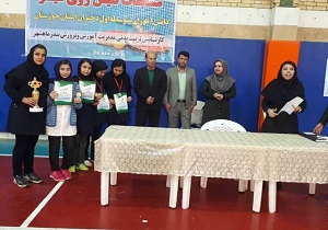 درخشش دختران دانش آموزان ناحیه ۲ اهواز در مسابقات تنیس