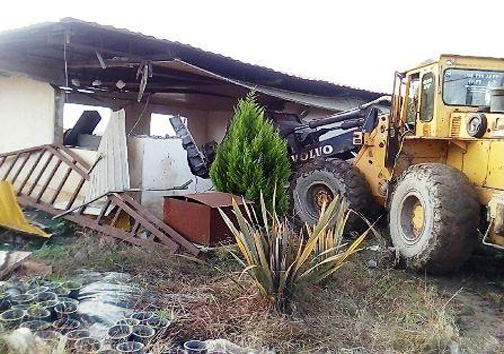 تخریب ۴ فقره بنای غیرمجاز در زمین&zwnj;های کشاورزی محمودآباد و فریدونکنار