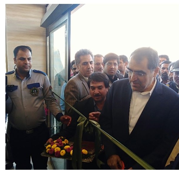 افتتاح چند طرح درمانی ره آورد سفر وزیر بهداشت به رفسنجان