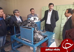 بازدید مسئولین فنی و حرفه‌ای از هنرستان‌های بهبهان