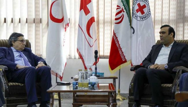 درخواست مجدد دبیرکل جمعیت هلال احمر ایران برای رسیدگی به اوضاع یمن در دیدار با مقامات بین المللی
