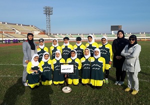 اولین برد تیم راگبی دختران طبس