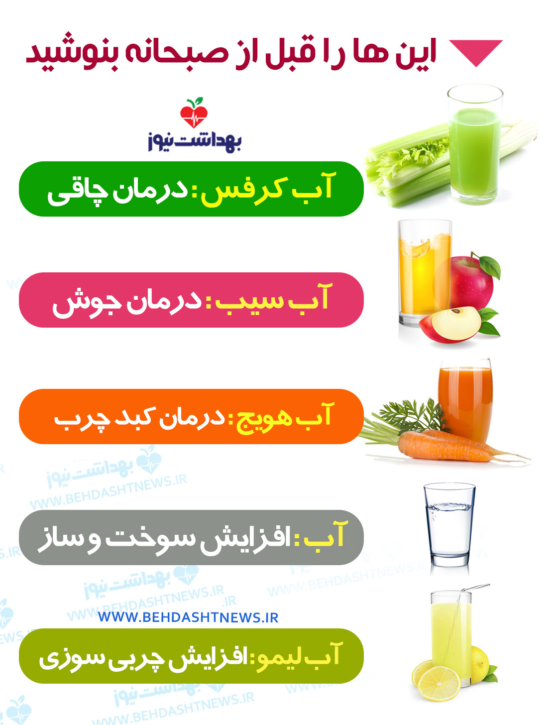 این ها را قبل از صبحانه بنوشید