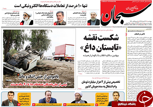 تصاویر صفحه نخست روزنامه&zwnj;های استان فارس ۲۲ آذر ماه