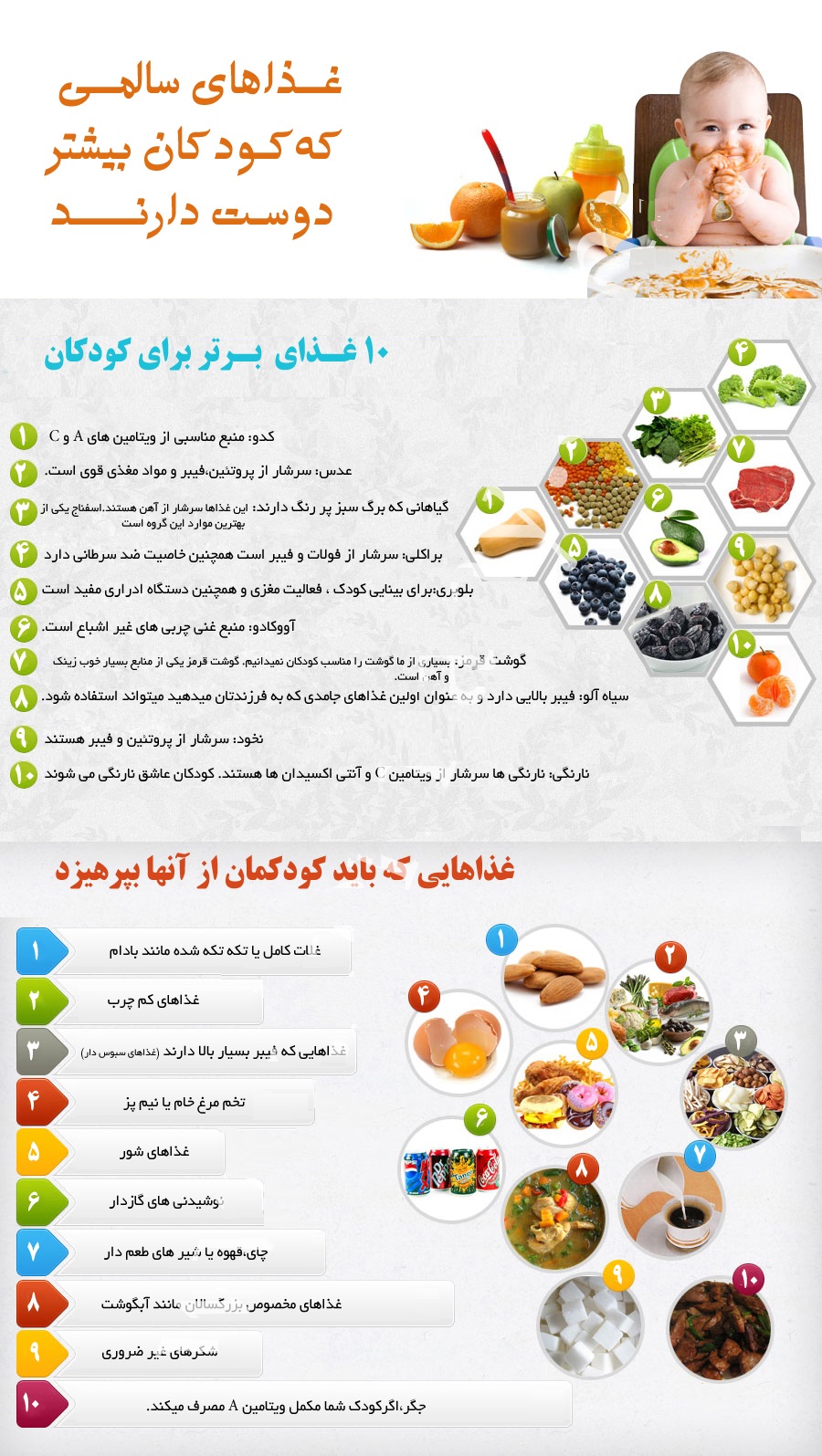 کودک&zwnj; شما چه غذاهایی را دوست&zwnj;دارد+ اینفوگرافی