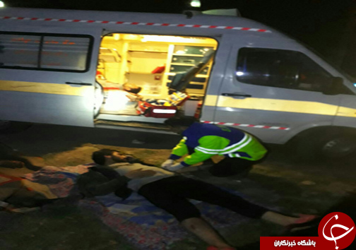 زخمی شدن ۵ نفر در حادثه سقوط خودرو به دره کلاردشت