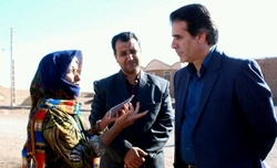 بازدید فرماندار شهرستان کاشمر از روستای گندم بر