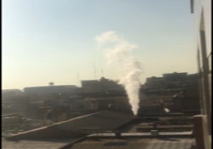 افزایش آلایندگی هوا توسط کارخانه‌ها در شهرک اکباتان + فیلم