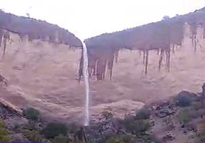 فیلمی از آبشار فصلی در روستای لما