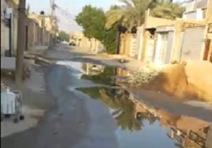 چهره زننده فاضلاب در خیابان! + فیلم