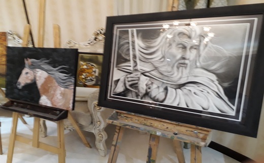 نمایشگاه آثار هنر&zwnj;های تجسمی افتتاح شد+تصویر