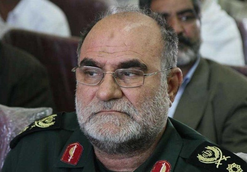 پیکر سردار منصوری در مشهد تشییع شد+تصاویر