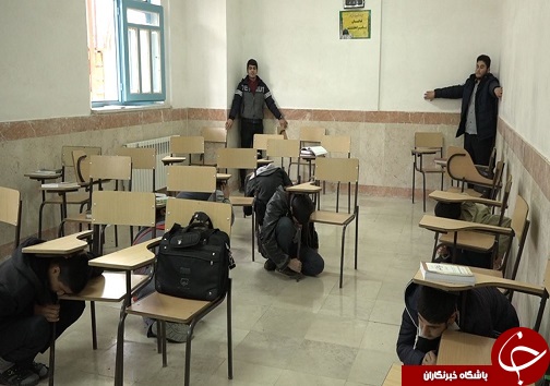 اجرای مانور زلزله و ایمنی در حوزه علمیه صادقیه خرم آباد