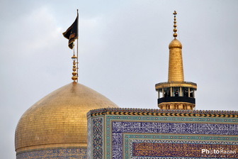 حرم رضوی سیاه پوش عزای حضرت معصومه (س) شد