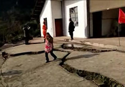 رانش مرگبار زمین در پرو + فیلم