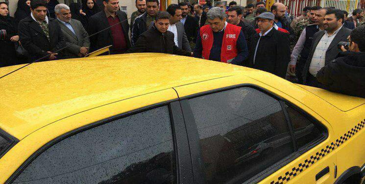 شهردار تهران با تاکسی به محل کار رفت+عکس