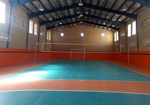 افتتاح سالن ورزشی در روستای پیربلوط