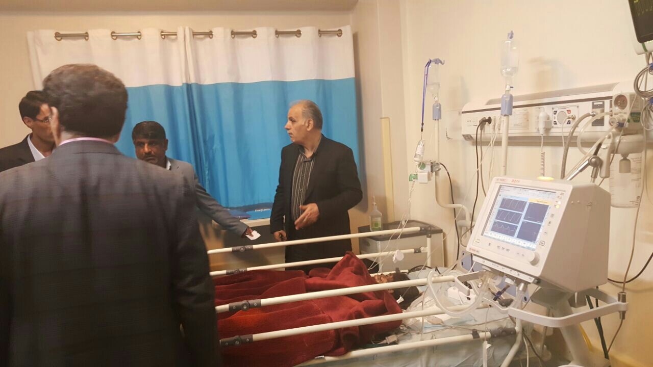 تاکید رئیس دانشگاه علوم پزشکی زاهدان بر پی گیری جدی امور درمانی مصدومان سانحه سوختگی مهد کودک زاهدان
