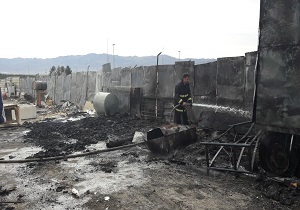 حریق در انبار ضایعات مهرشهر