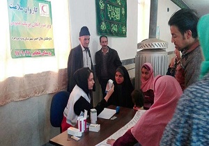 بهره مندی ۳۰ خانوار روستایی بروجرد از خدمات کاروان سلامت