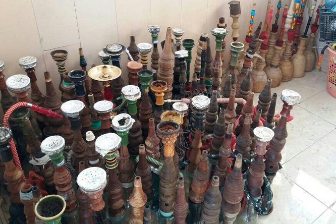 جمع آوری قلیان ها از اماکن عمومی دهدشت