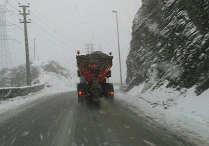 بارش برف و باران در استان قزوین/احتمال کولاک در جاده‌های کوهستانی