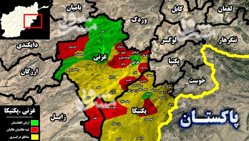 ۱۰ روز نبرد سنگین در غرب استان غزنی افغانستان/ نیرو&zwnj;های افغان و طالبان برای سیطره بر &laquo;مالستان&raquo; به جان هم افتادند +نقشه میدانی