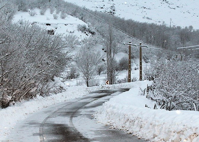 محورهای زنجان لغزنده است