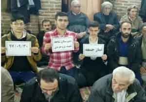 حضور دانش آموزان مهابادی در نماز جمعه
