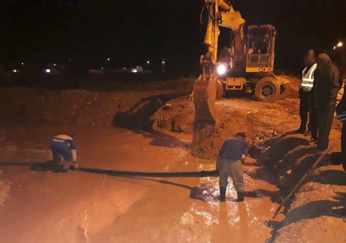 آب ۴۵ روستای پلدختر قطع شد/جابه&zwnj;جایی لوله گاز/بازگشایی محور جنوب