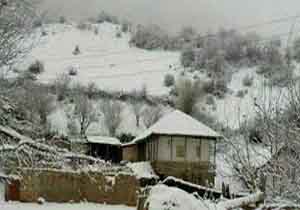 بارش ۱۰ سانتی‌متری برف در مازندران