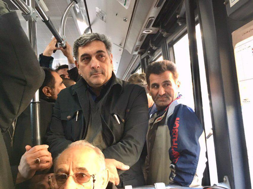 مترو سواری سرپرست شهرداری تهران در روز بدون خودرو