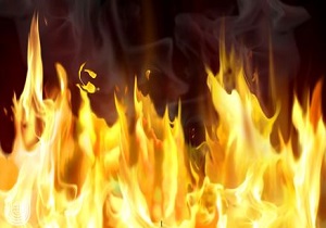 آتش سوزی انبار مغازه لوازم یدکی در قزوین