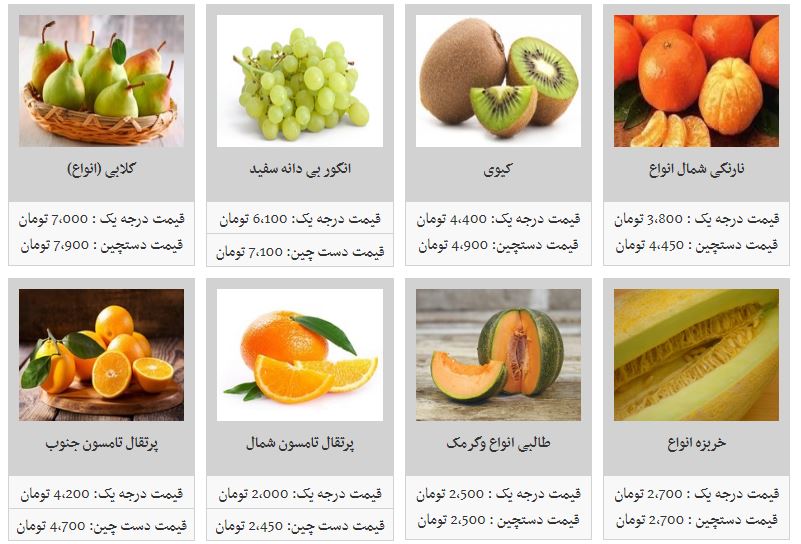 نارنج کیلویی چند؟