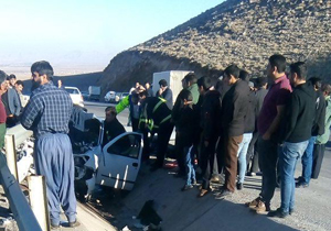 دو کشته و دو مصدوم در گردنه رخ شهرکرد