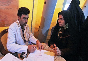 بهره مندی بیماران مناطق محروم گتوند از خدمات پزشکی رایگان