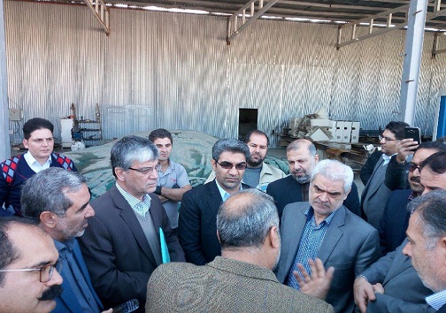 معاون وزیر و سرپرست سازمان صنایع کوچک و شهرک های صنعتی کشور وارد سرپل ذهاب شد .