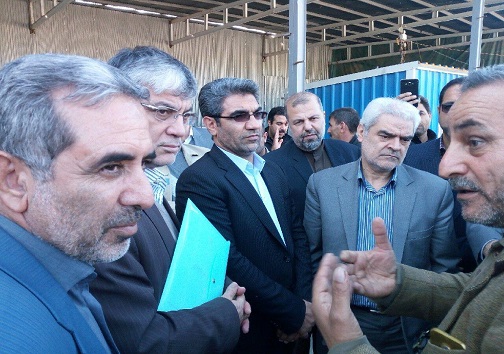 معاون وزیر و سرپرست سازمان صنایع کوچک و شهرک های صنعتی کشور وارد سرپل ذهاب شد .